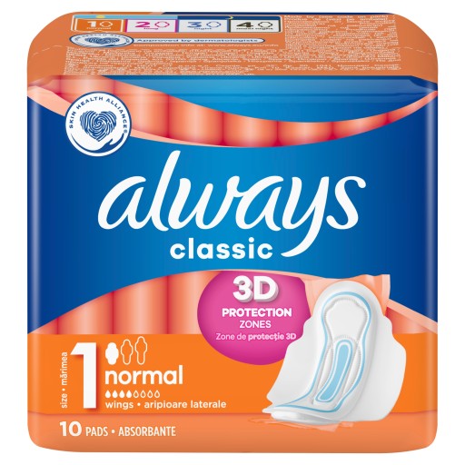Always Classic normálne hygienické vložky 10 ks