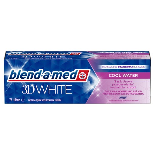 BLENNAMED Pasta 3D Biela studená voda 75ml