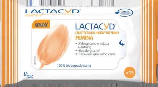 Lactacyd obrúsky na intímnu hygienu 15 kusov