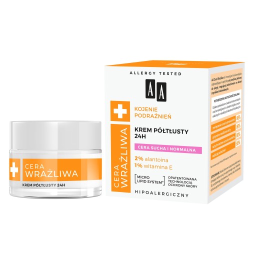 AA Sensitive Skin Semi-Ritty krém 24h 50ml