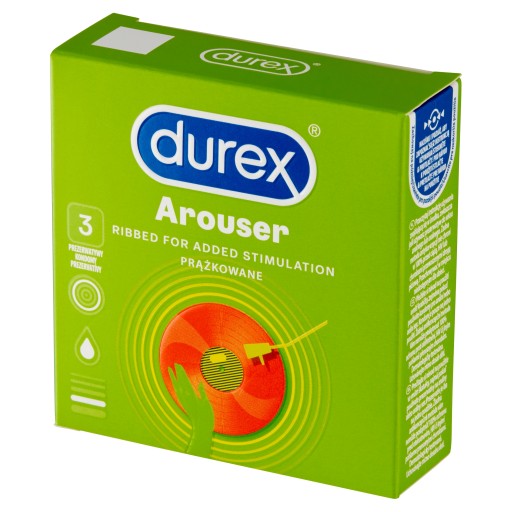 DUREX Arouser kondómy, rebrované, 3 ks