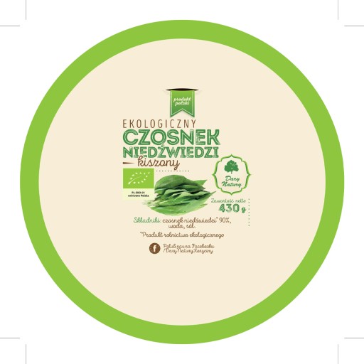 BIO nakladaný medvedí cesnak 430g - Darček
