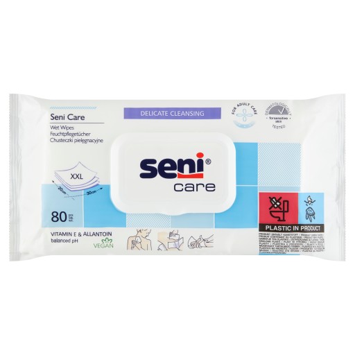 SENI CARE vlhčené obrúsky 80 ks