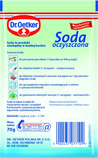 Sóda bikarbóna Dr Oetker 70 g