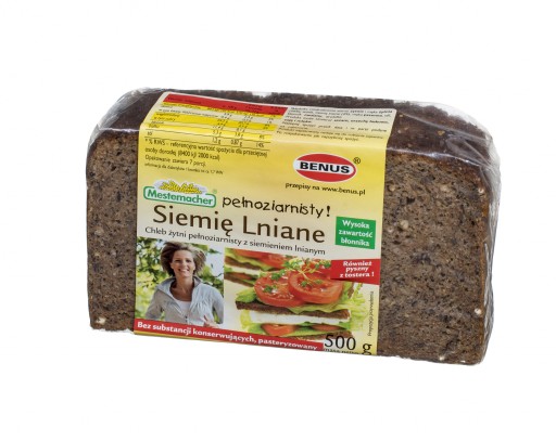 Benuš Ražný chlieb s ľanovým semiačkami 500 g