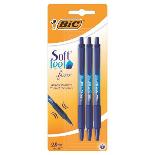 BIC Soft Feel guľôčkové pero, modrý blister