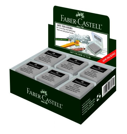 FABER-CASTELL guma na chlieb v puzdre, sivá ceruzka