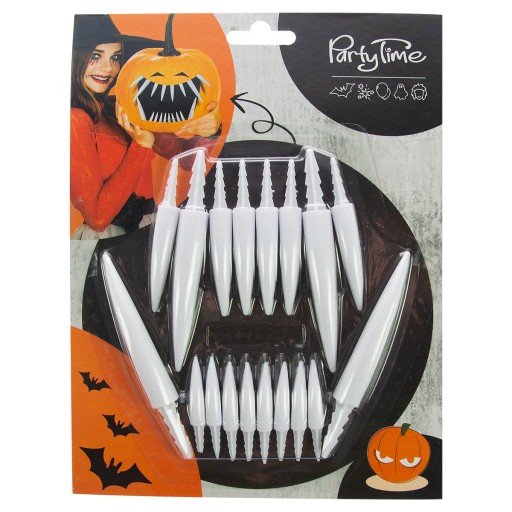 ZÚBKY NA DEKORÁCIU HALLOWEENSKEJ TEKVICE