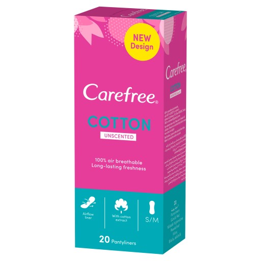 Cotton Feel Normal slipové vložky, neparfumované, 20 ks