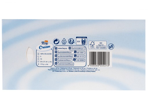 Foxy Cream Hygienické obrúsky s krémom 75 ks