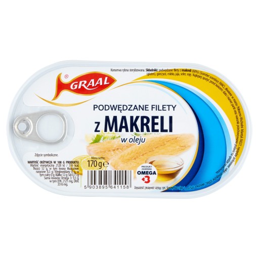 MAKERELOVÉ FILETKY V OLEJU 170 g GRAAL