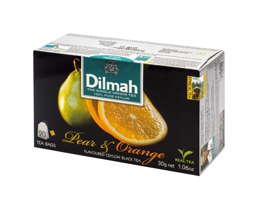 Čierny čaj s príchuťou hrušky a pomaranča Dilmah 20x1,5g