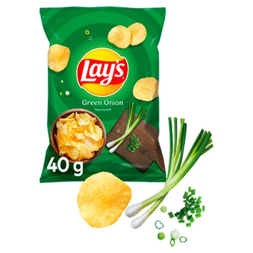 Lay's Lays Zelené cibuľové zemiakové lupienky 40g
