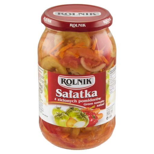 Rolnik Zelený paradajkový šalát, 900 ml dóza
