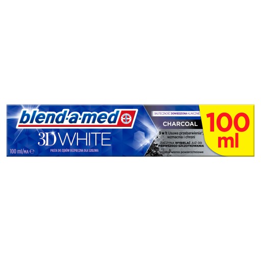 BLEND-A-MED 3D WHITE CHARCOAL 100ml ZUBNÁ PASTA