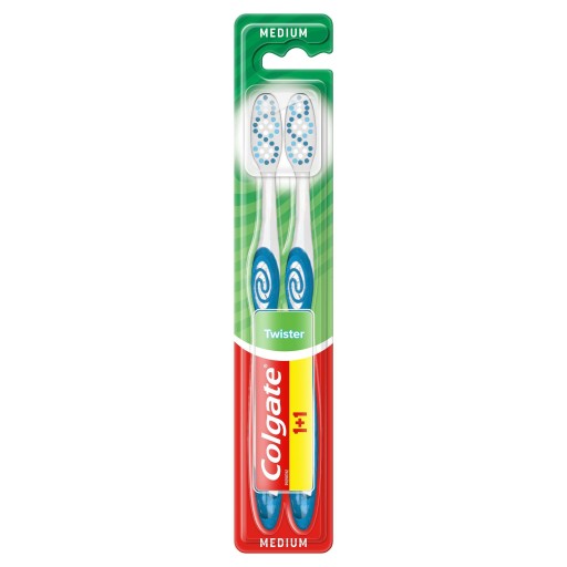 Zubná kefka Colgate Twister Medium 2 farebné kusy.