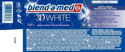 Blend-a-med 3D biela arktická svieža zubná pasta