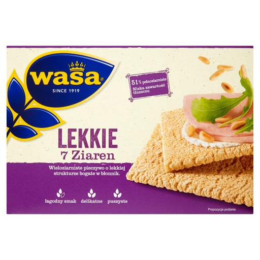 Wasa Lekkie 7 zrnkový chlieb 140 g