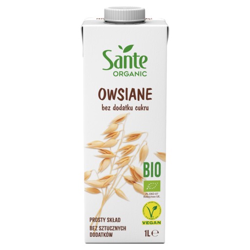 Zdravé jedlo Sante Drink Lovege Bio ovsená kaša bez cukru 1l