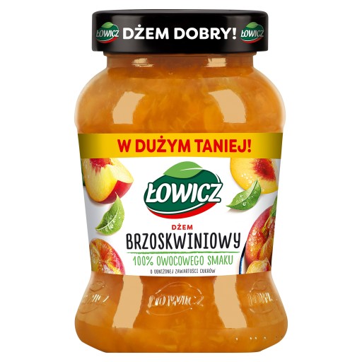 ŁOWICZ PEACH DŽEM N/S 450G ..