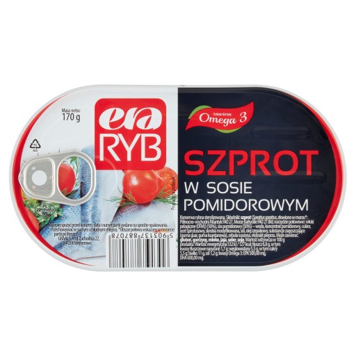 ŠPROTY V RAJKOVEJ OMÁČKE Era Ryb 0,17 kg