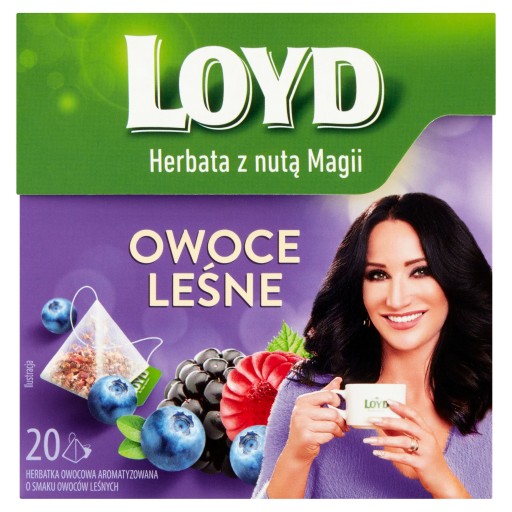 Ovocný čaj v pyramídach Loyd lesné plody 20 ks