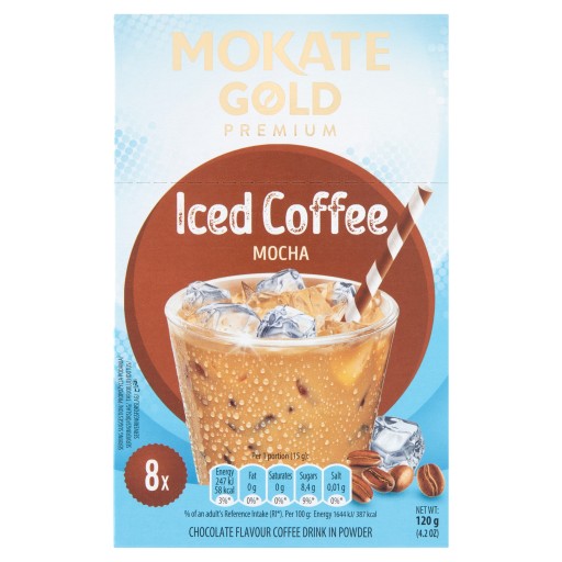 Ľadová káva Mocha s príchuťou čokolády 8x15g Mokate