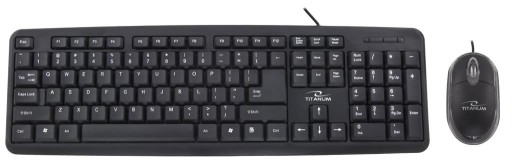 Tichá, odolná USB PC KLÁVESNICA a MYŠ SET