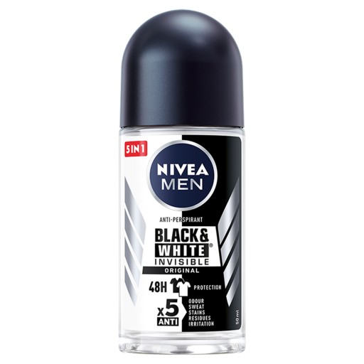 NIVEA MEN deo roll on Black&White Invisible Original 50ml