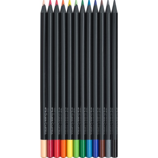 Čierna edícia trojhranné pastelky 12col. Faber-Castell