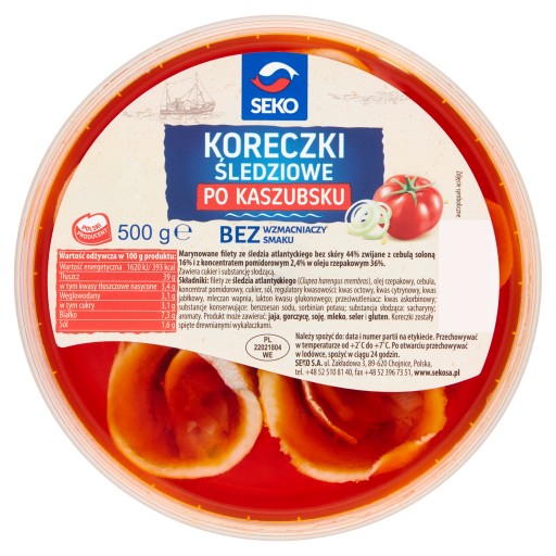Kašubské sleďové zátky 500g seko