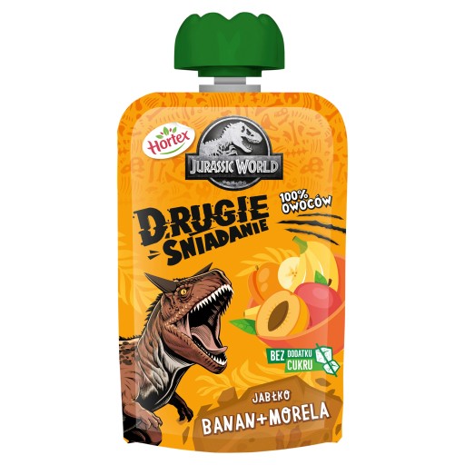 Hortex druhé raňajky jablko, banán, marhuľa 1 ovocné pyré, sáčok 100g
