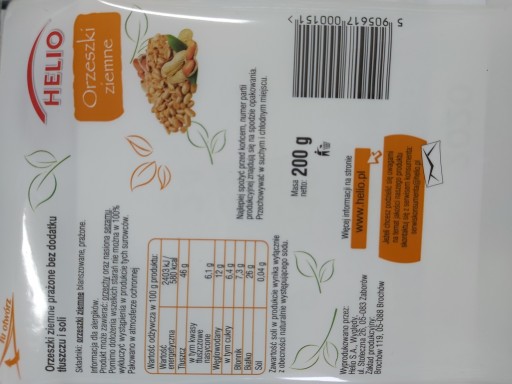 Hélium arašidy b/soľ 200g
