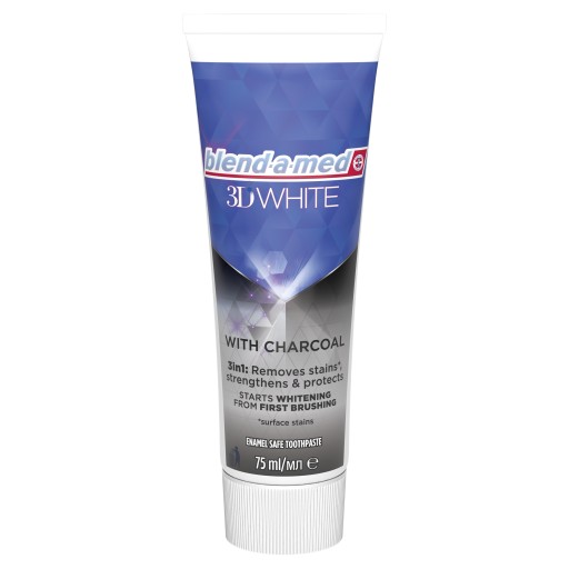 BLENDAMED 3D BIELY 75ML DREVNÉ UHLIE