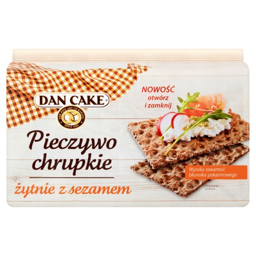 Dan Cake Ražný knäckebrot so sezamom 250 g