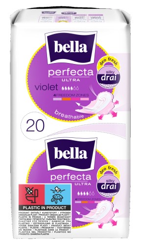 Bella Perfecta Ultra hygienické vložky - FIALOVÁ, 20 ks.