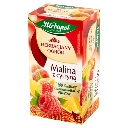 Herbapol Ovocný a bylinkový čaj Malina s citrónom 20tb