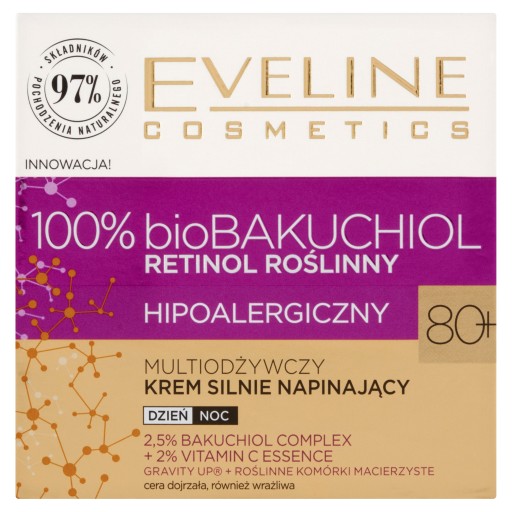 Eveline Cosmetics Bio Bakuchiol krém na tvár 80+