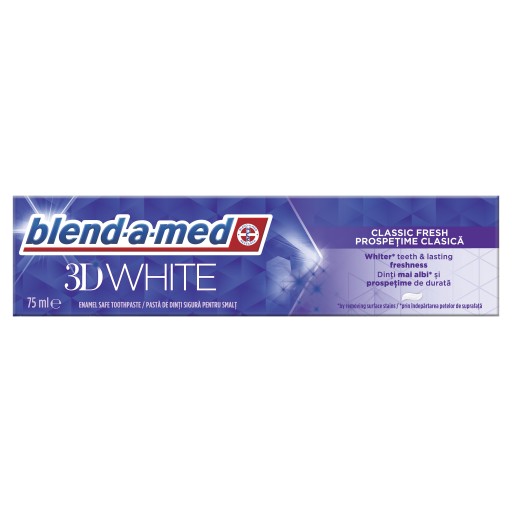 Blend-A-Med Fresh 3D WHITE klasická svieža odstraňuje zafarbenie Pasta 75ML