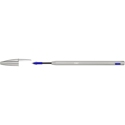Bic Cristal Re'New Blue guľôčkové pero + 2 náplne