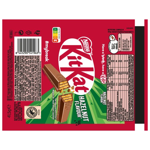 KitKat tyčinka v mliečnej čokoláde 4 tyčinky Nestlé 41,5 g