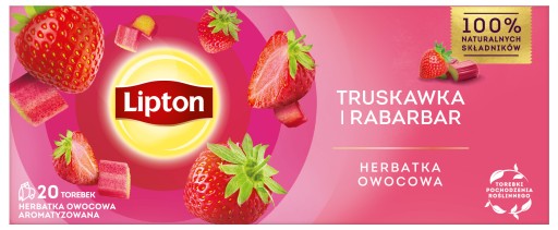 Lipton Fruit čaj jahoda a rebarbora 20 ks