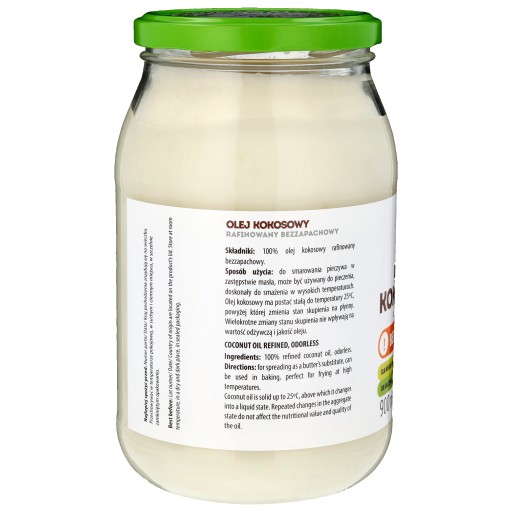 Rafinovaný kokosový olej Intenson 900 ml