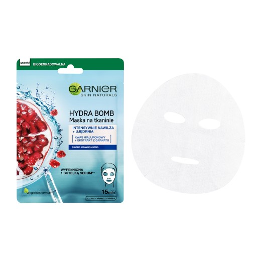 Plechová maska Garnier Naturals s granátovým jablkom 1 ks