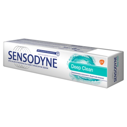 Sensodyne Deep Clean zubná pasta pre citlivé zuby s fluoridom 75 ml