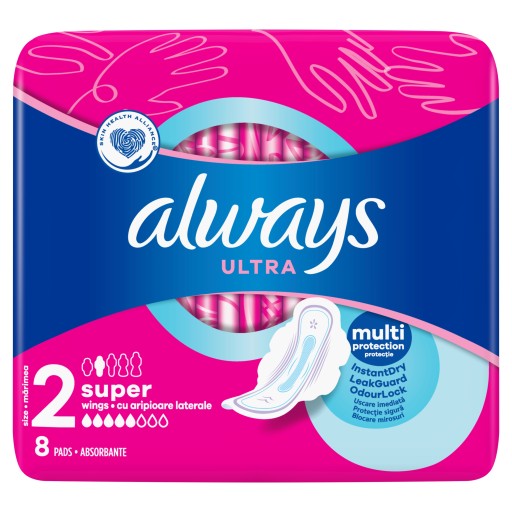 VŽDY ULTRA 8 SUPER PLUS hygienických vložiek