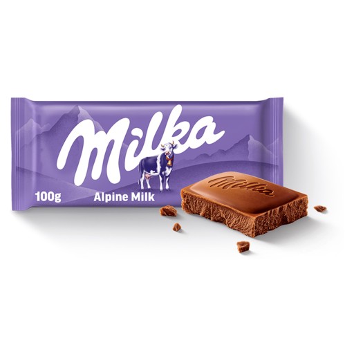 Milka alpská mliečna čokoláda 100g