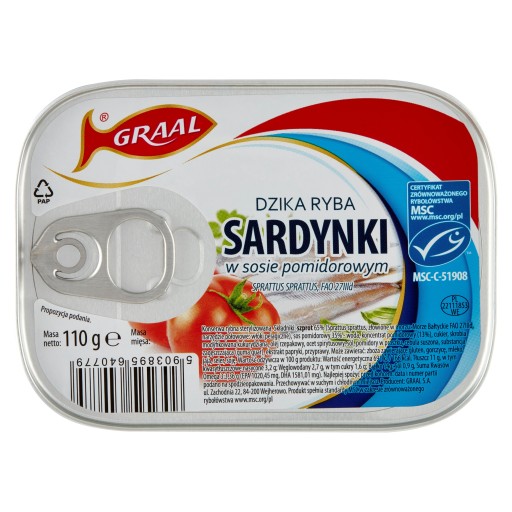 Paradajková omáčka sardinky z grálu 110 g