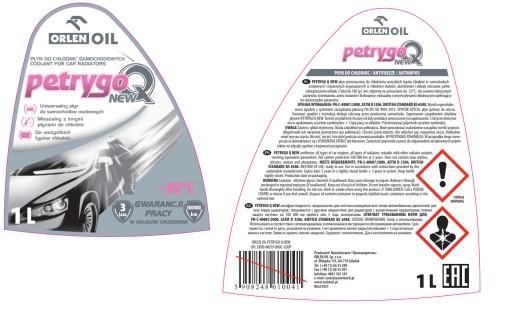 ORLEN Petrygo Q new Kvapalina do chladiča auta, 1L