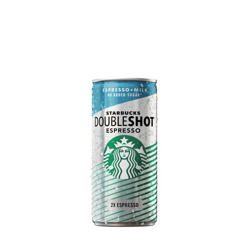 Starbucks Espresso Doubleshot mliečny kávový nápoj bez cukru 200 ml